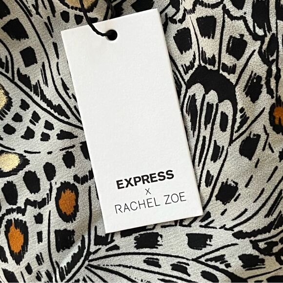 Express X Rachel Zoe Collaboration One Shoulder Gold Monarch Dress Size XL - Picture 10 of 11